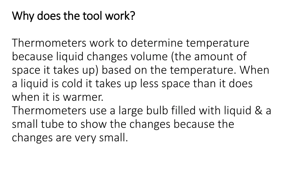 why does the tool work why does the tool work