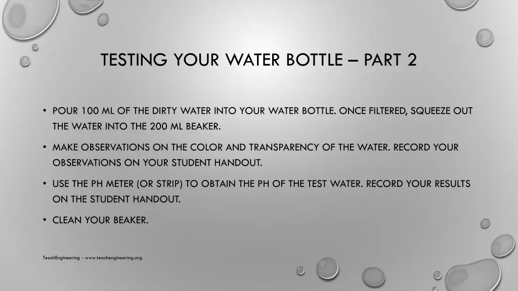 testing your water bottle part 2