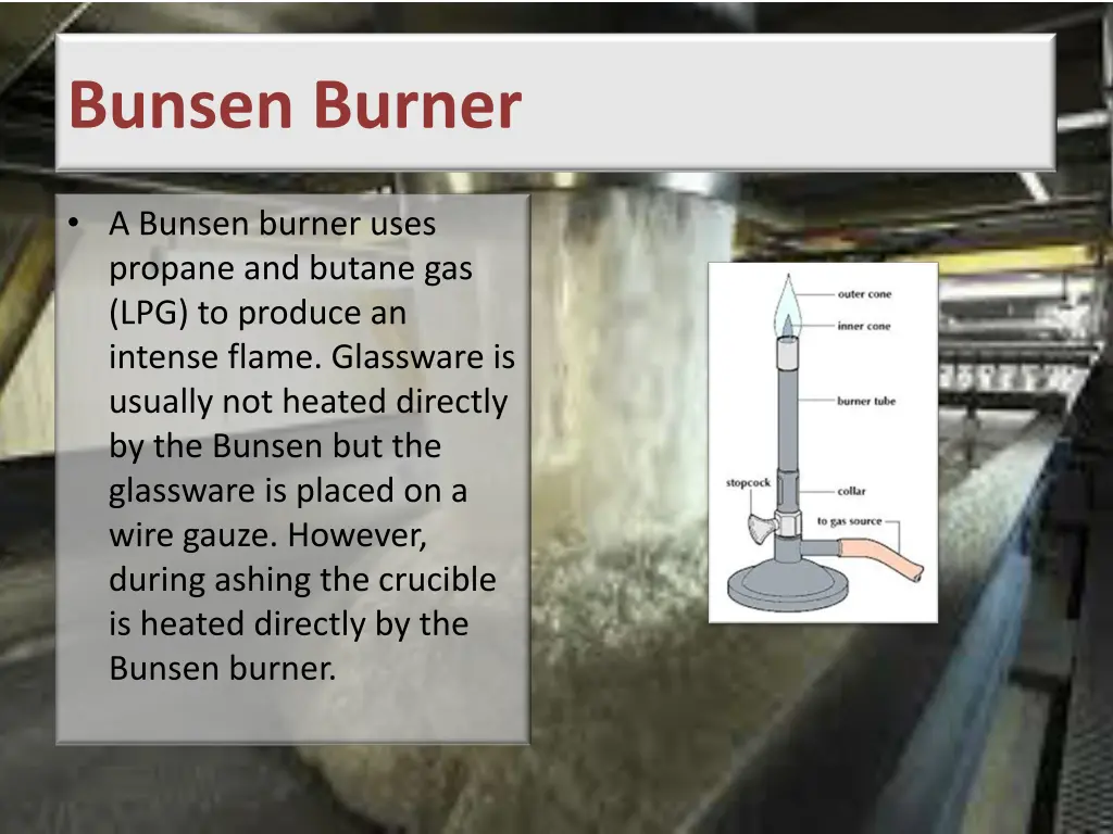 bunsen burner