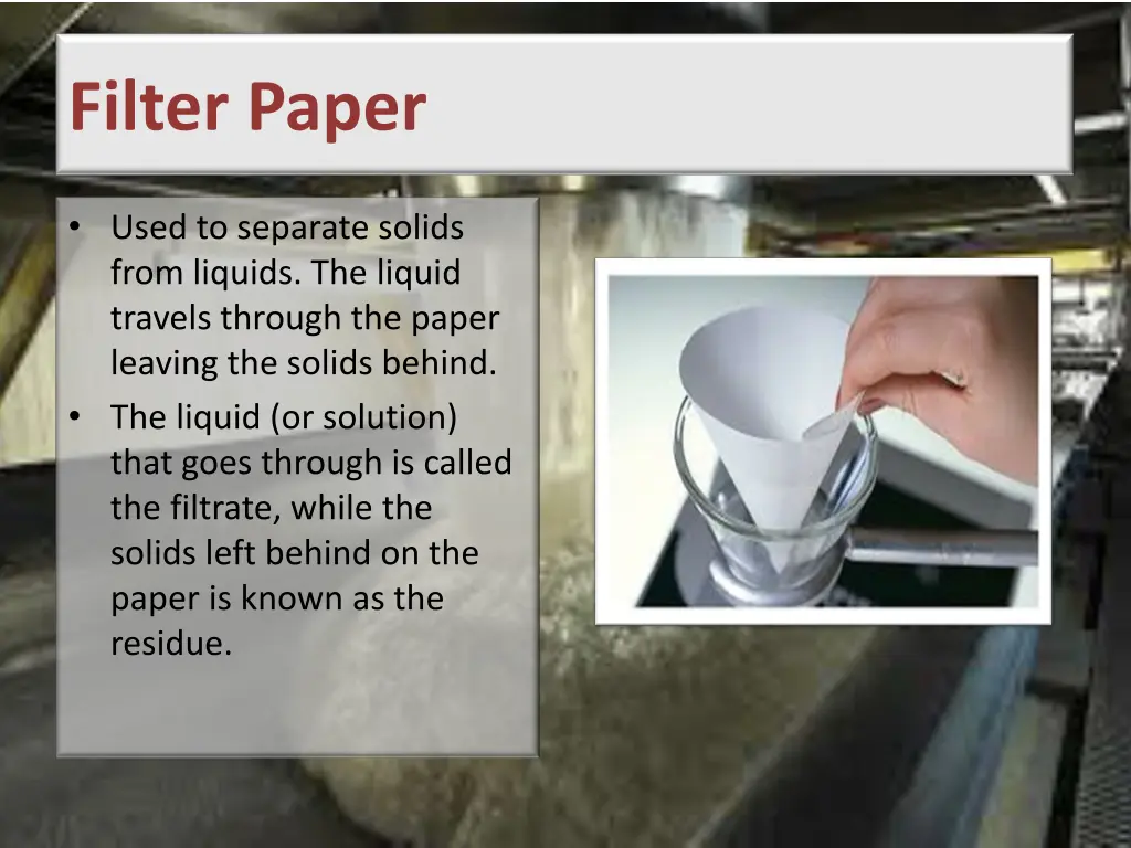 filter paper