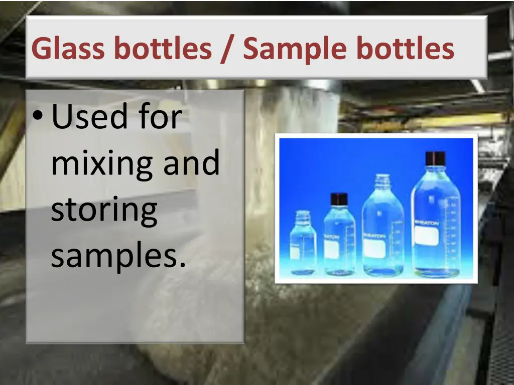 glass bottles sample bottles