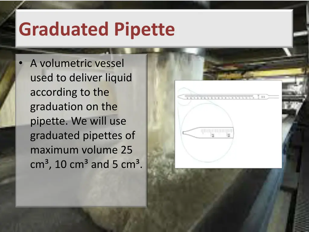 graduated pipette