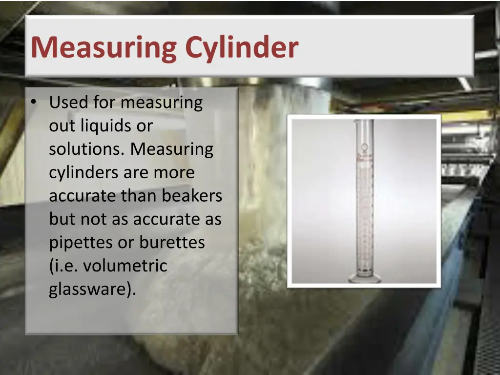 measuring cylinder