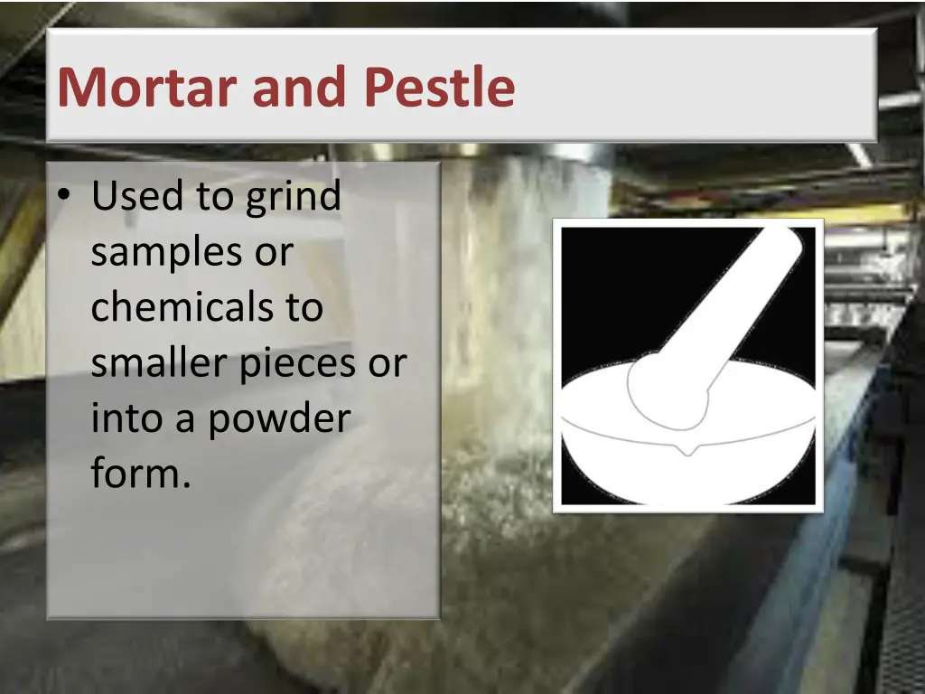 mortar and pestle