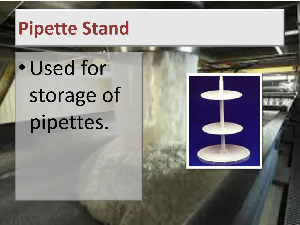 pipette stand