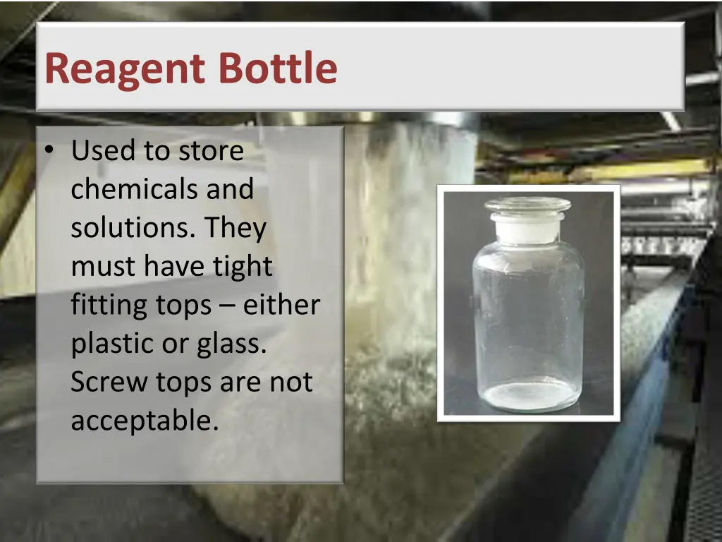 reagent bottle