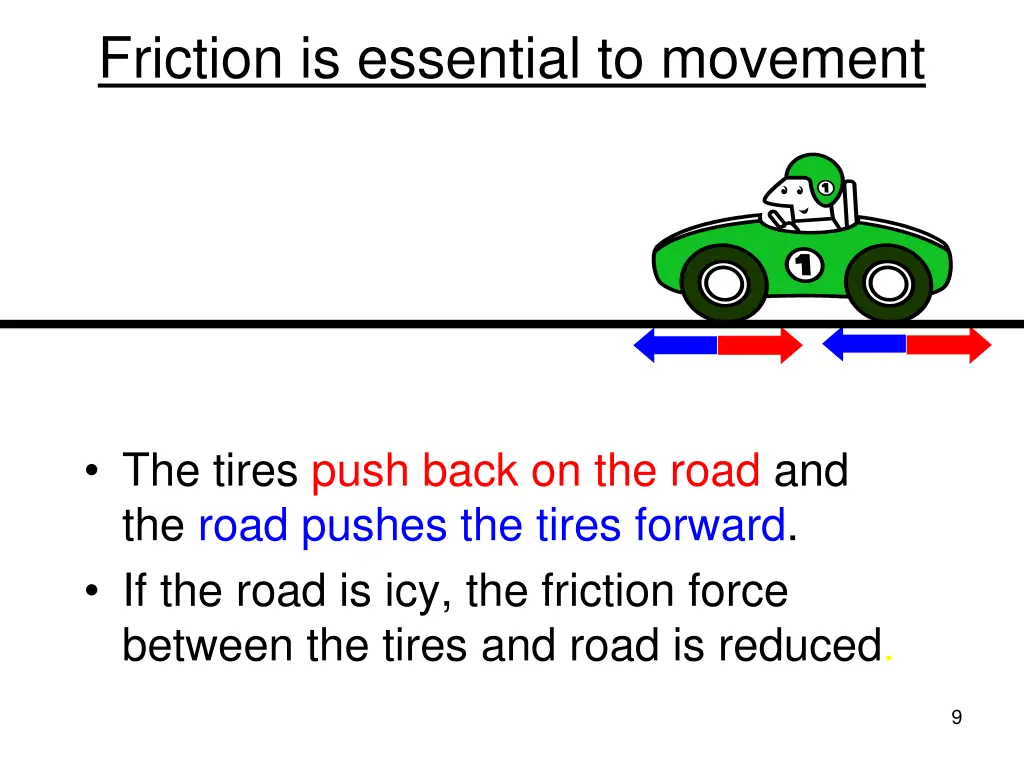 friction is essential to movement