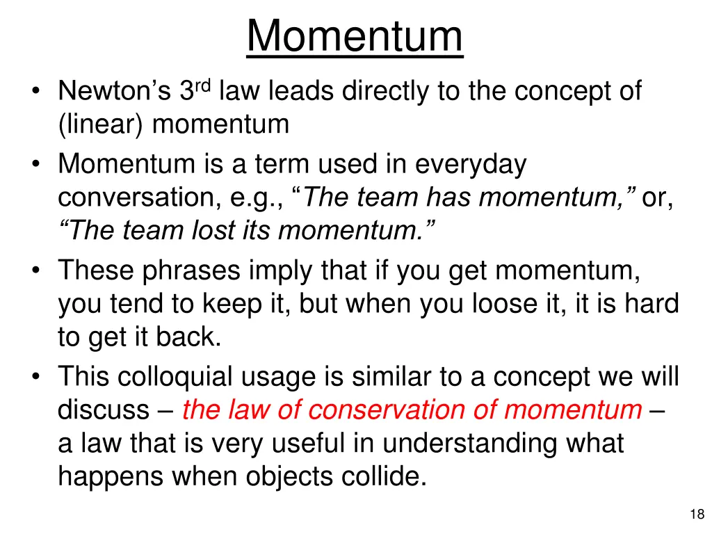 momentum