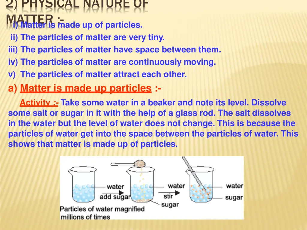 2 physical nature of matter i matter is made