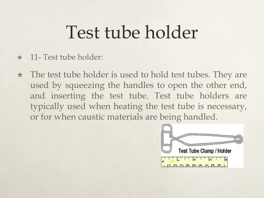 test tube holder