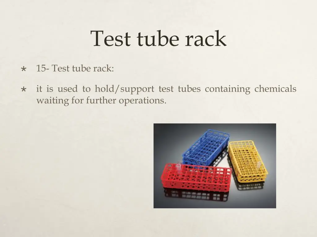 test tube rack