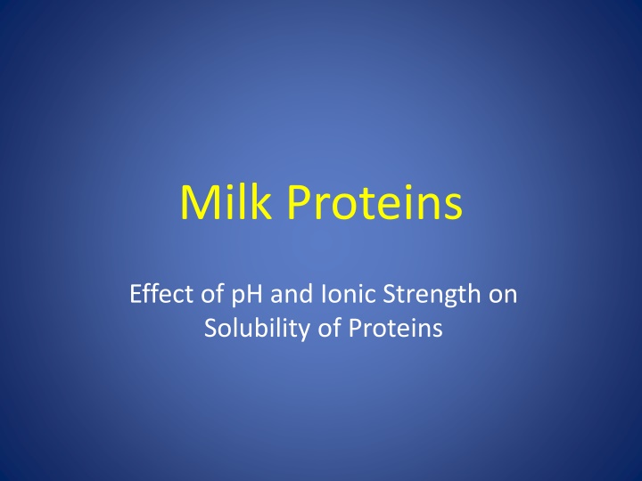 milk proteins