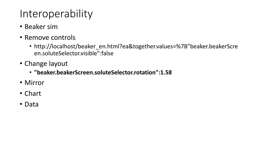 interoperability beaker sim remove controls http