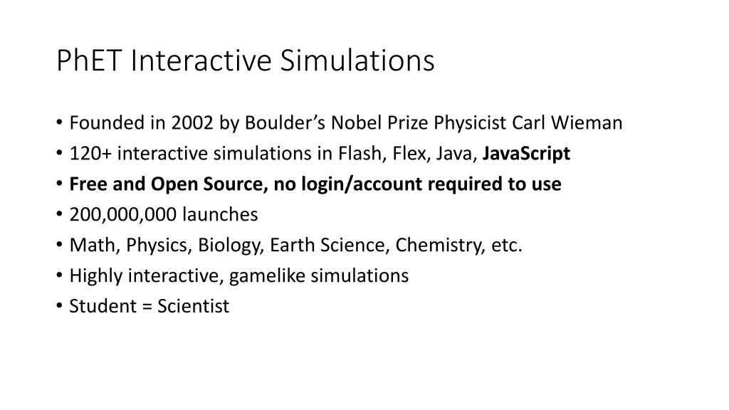 phet interactive simulations