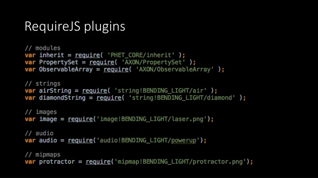 requirejs plugins