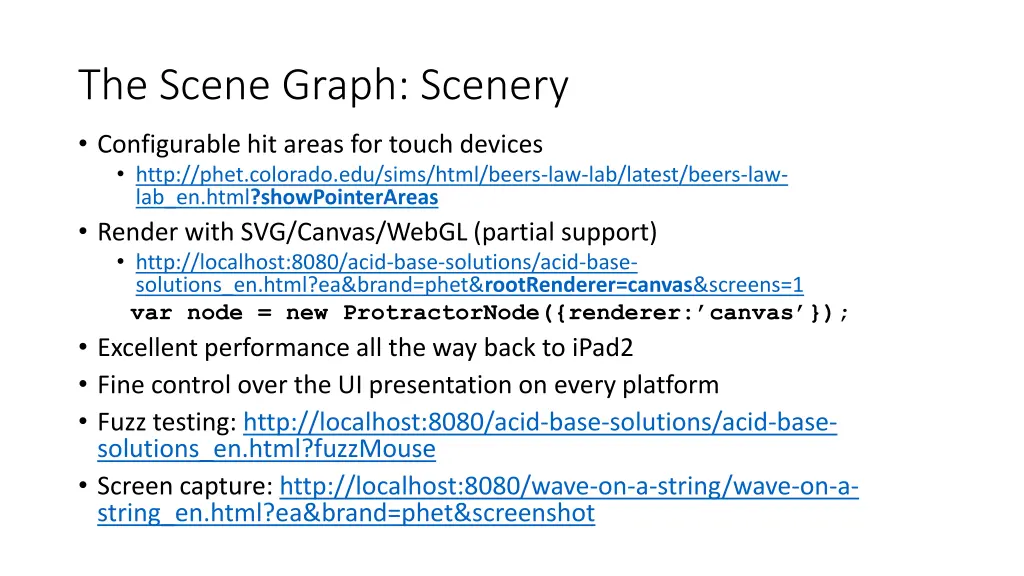 the scene graph scenery