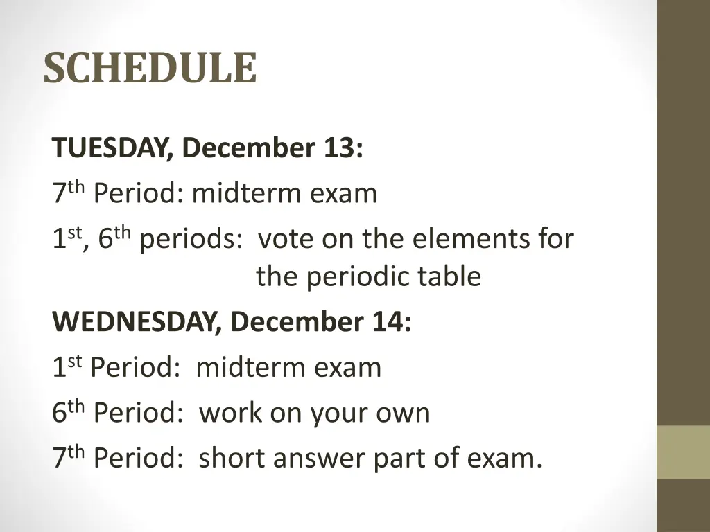 schedule 2