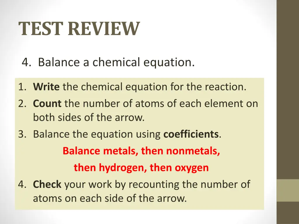 test review 3