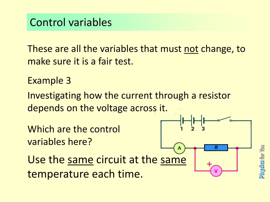 control variables 2