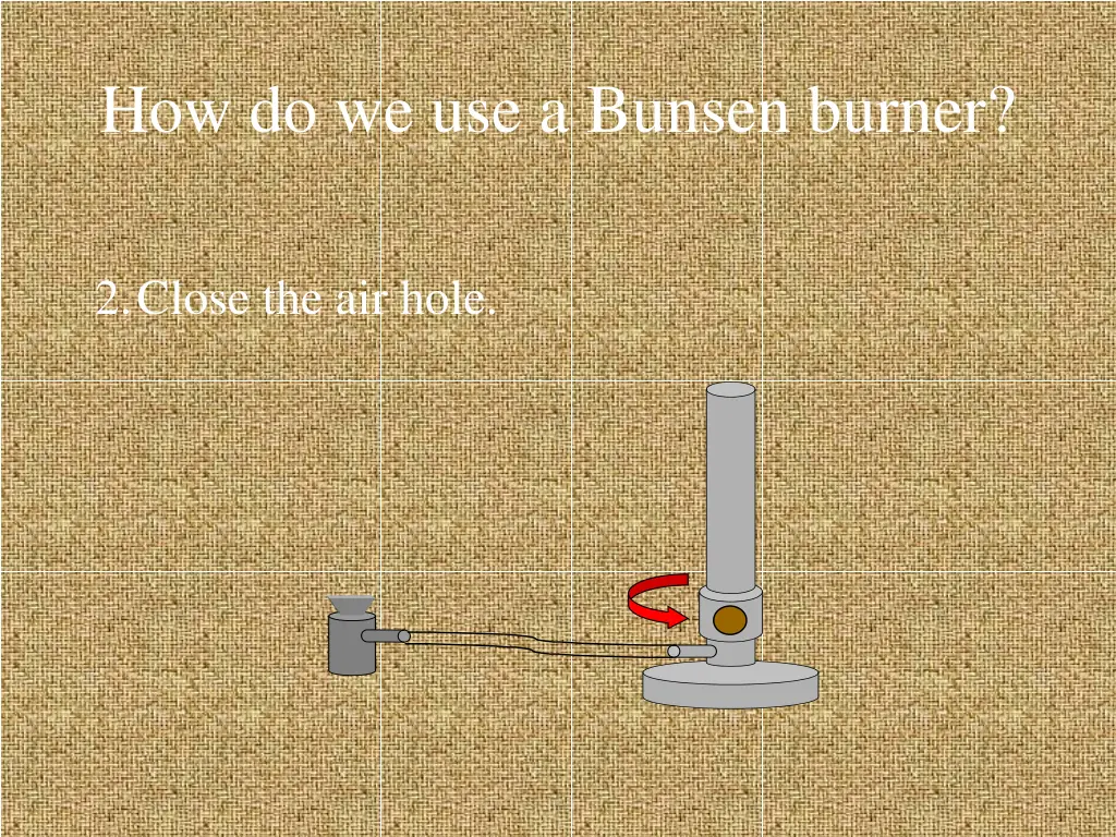 how do we use a bunsen burner 1