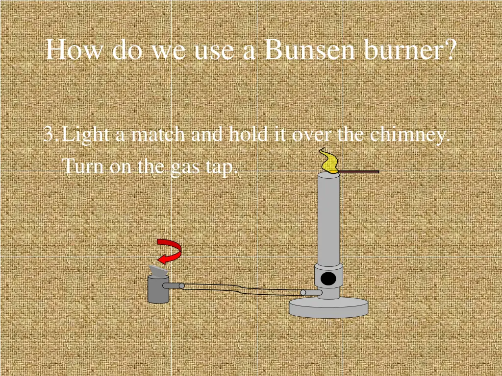 how do we use a bunsen burner 2