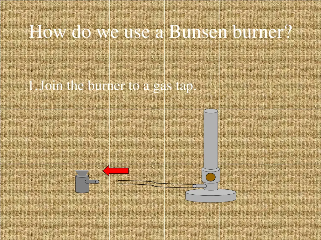 how do we use a bunsen burner