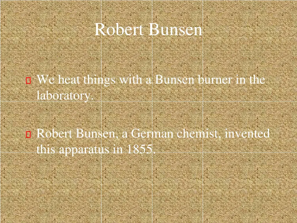 robert bunsen