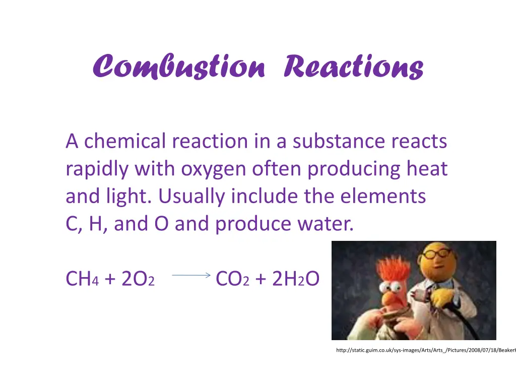 combustion reactions