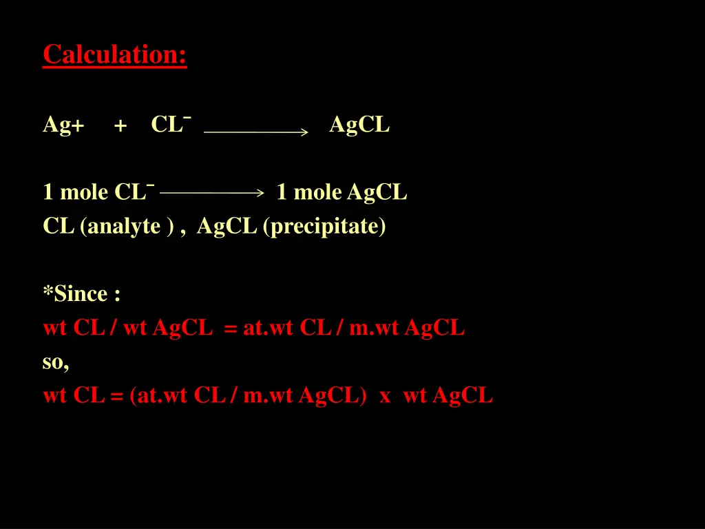 calculation