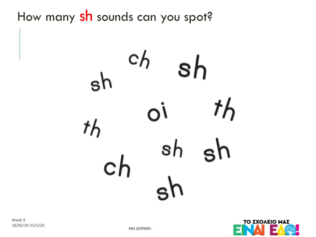 how many sh sounds can you spot