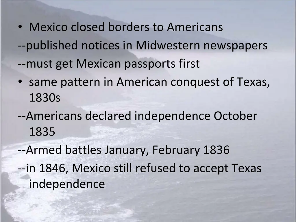 mexico closed borders to americans published