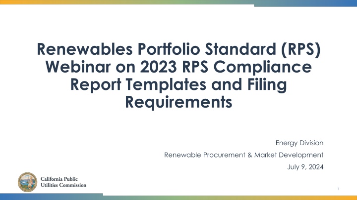 renewables portfolio standard rps webinar on 2023