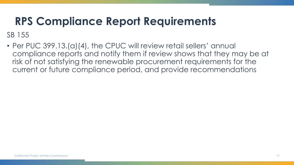 rps compliance report requirements