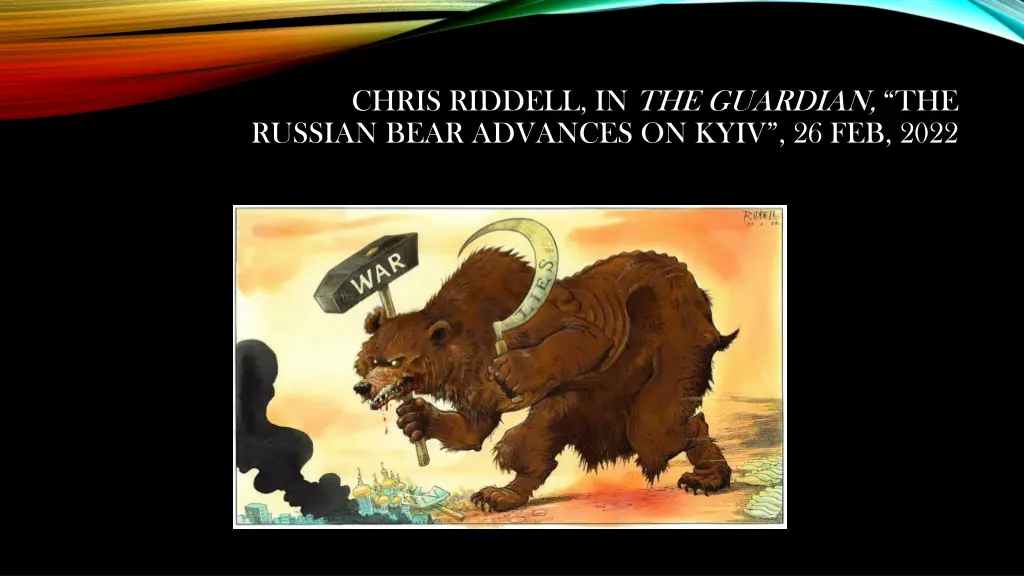 chris riddell in the guardian the russian bear