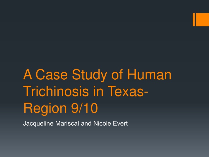 a case study of human trichinosis in texas region