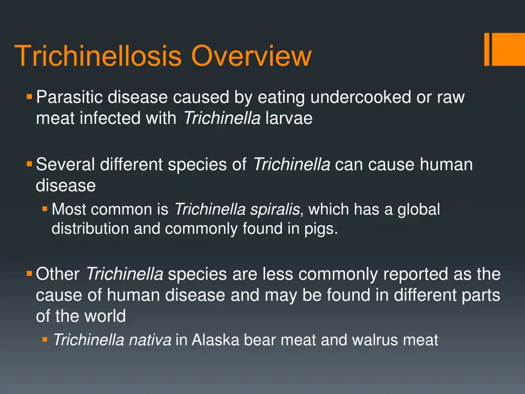 trichinellosis overview