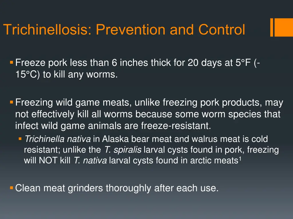 trichinellosis prevention and control 1