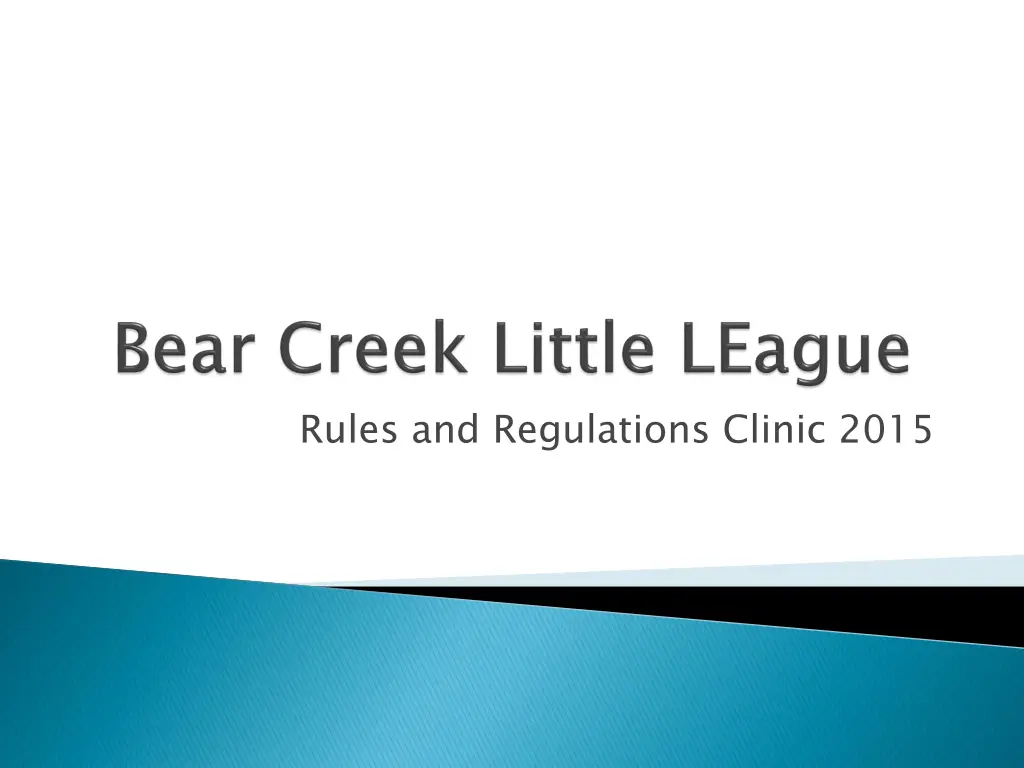 rules and regulations clinic 2015