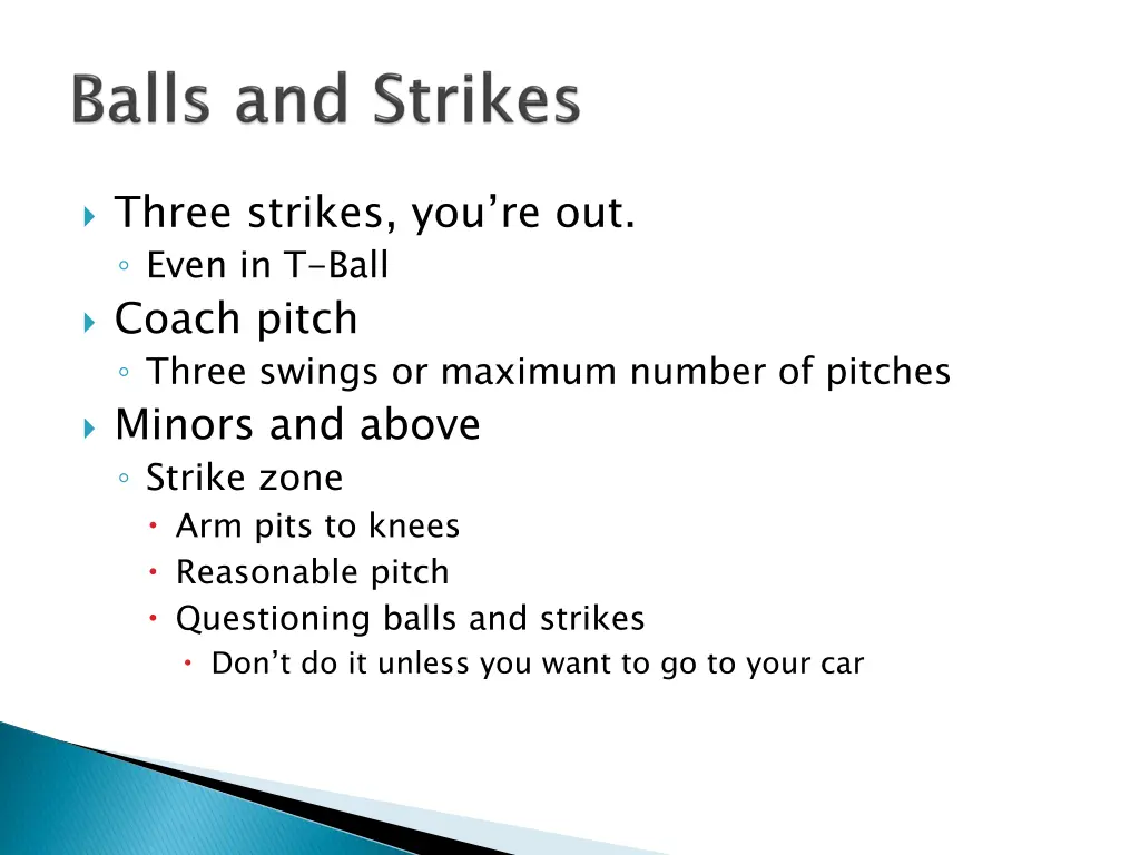 three strikes you re out even in t ball coach