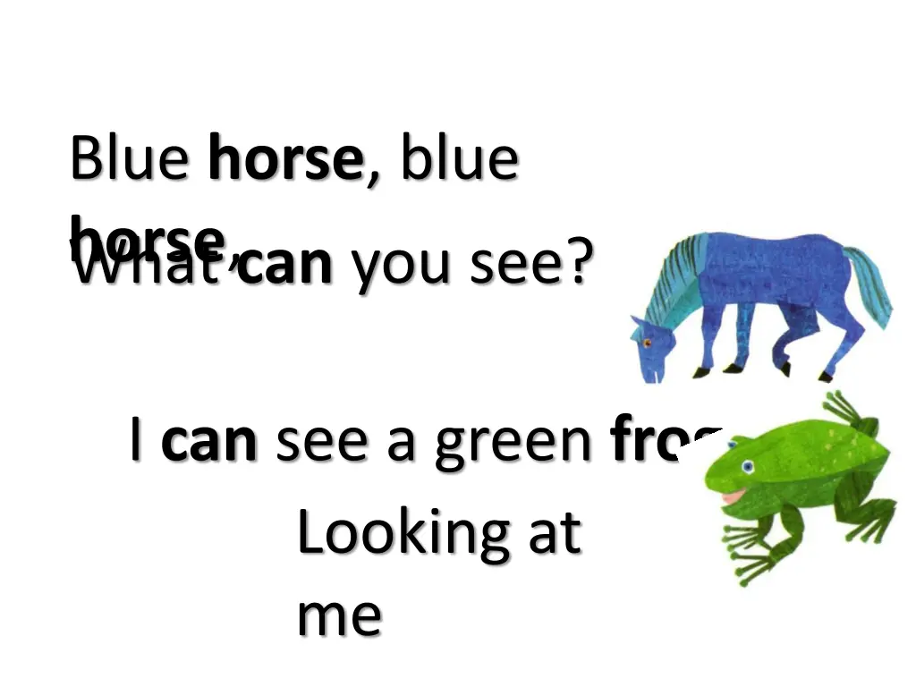 blue horse blue horse what can you see