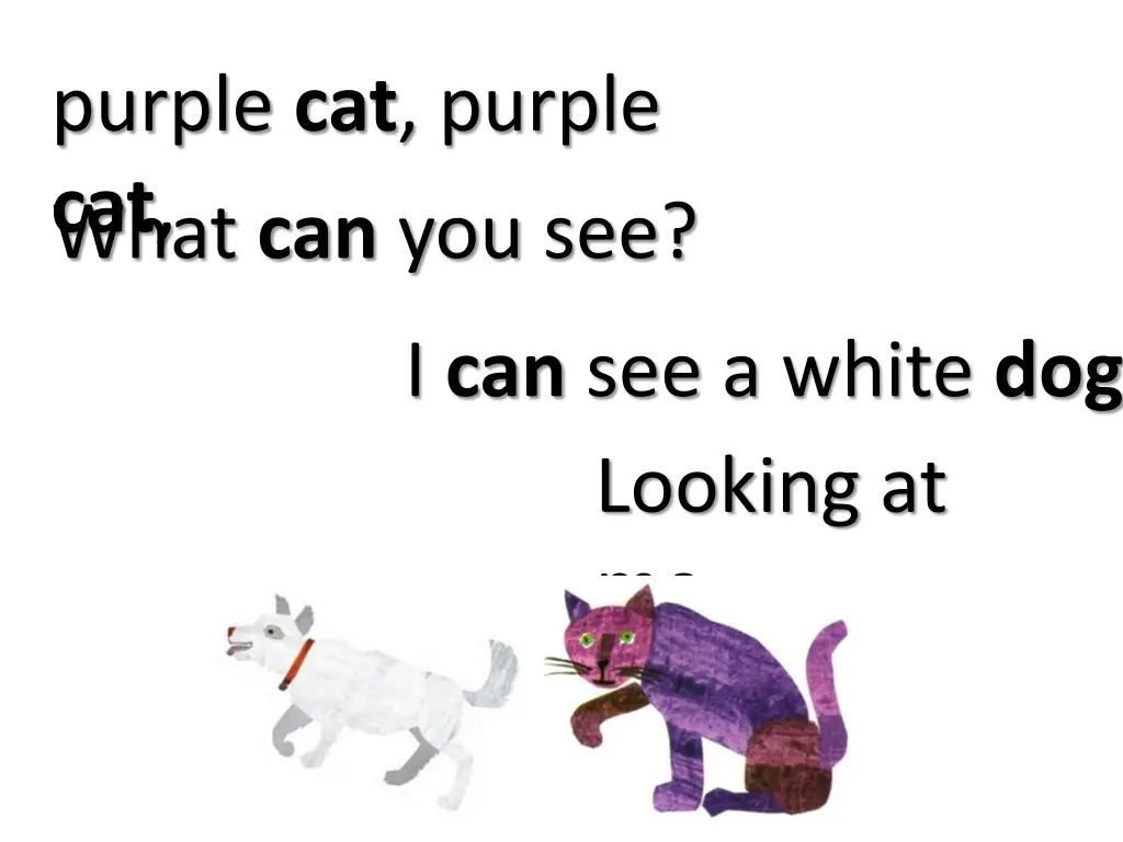 purple cat purple cat what can you see