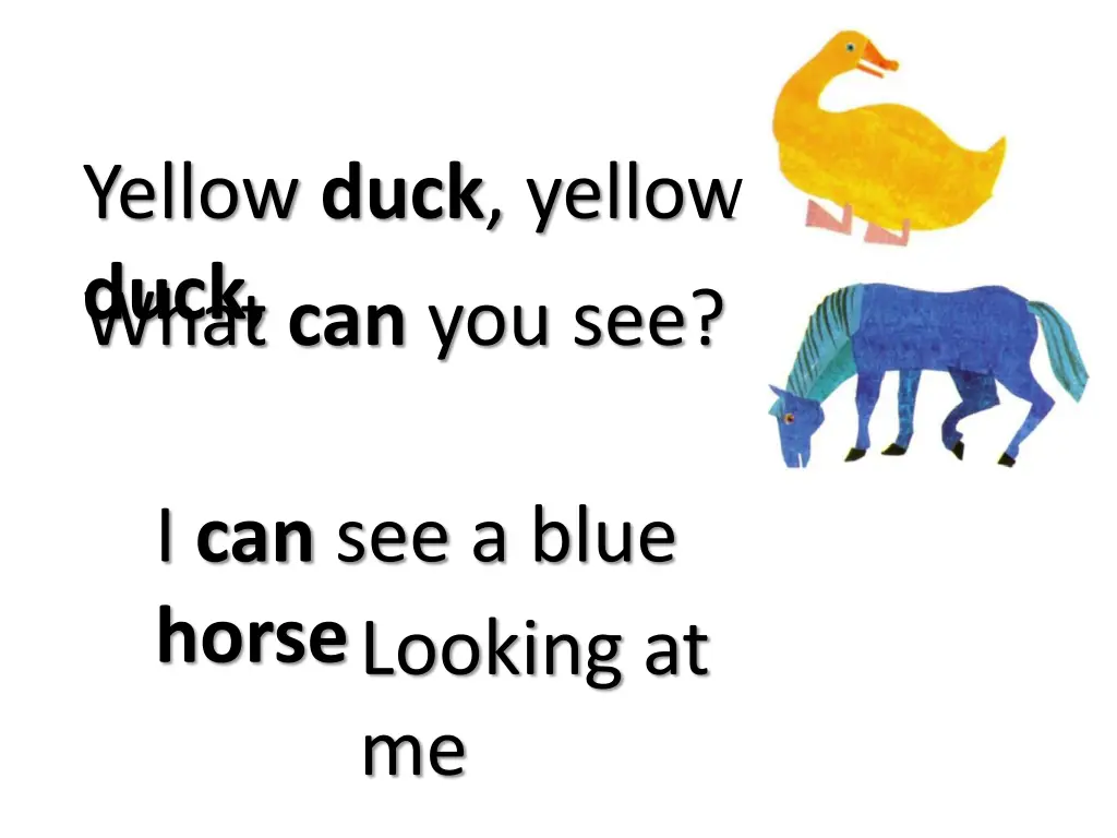 yellow duck yellow duck what can you see