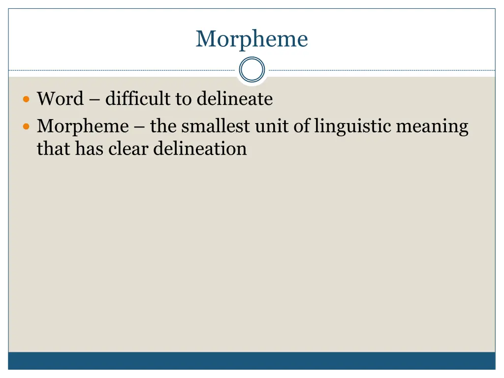 morpheme