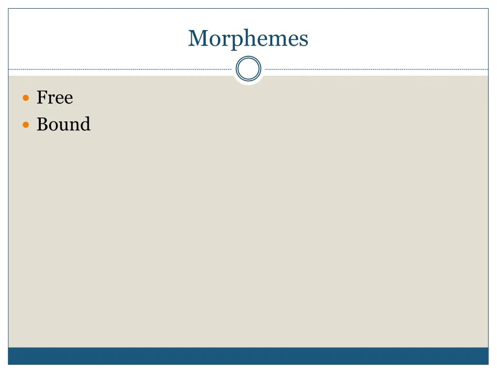 morphemes