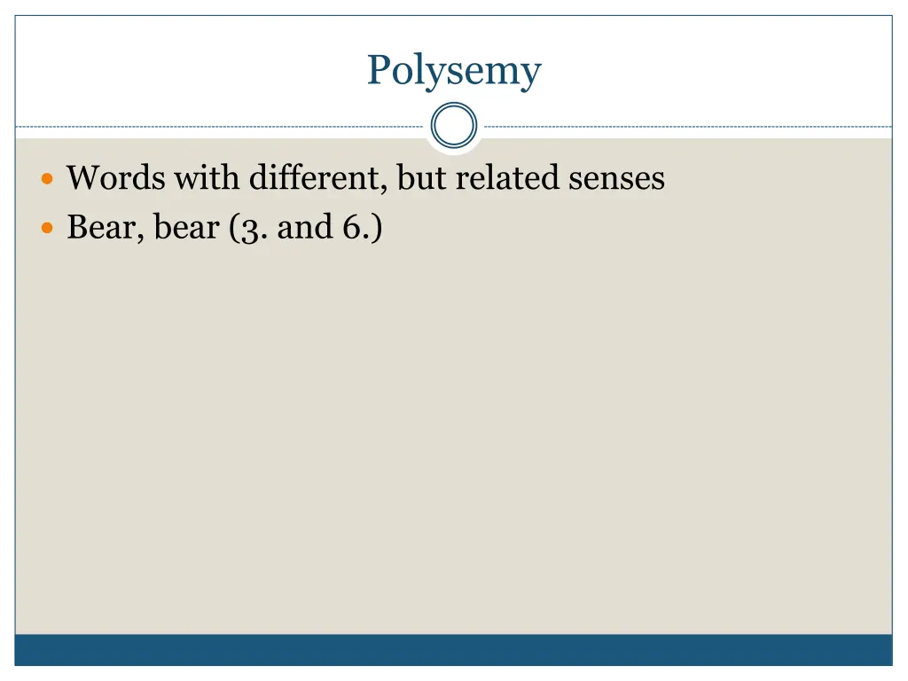 polysemy