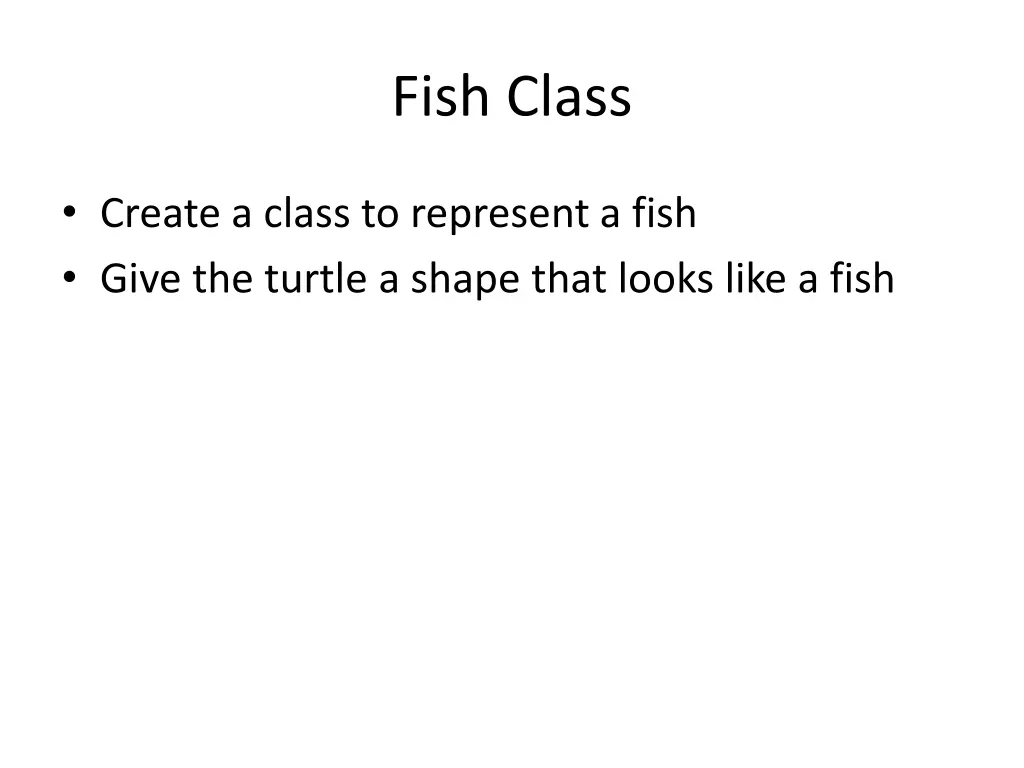 fish class