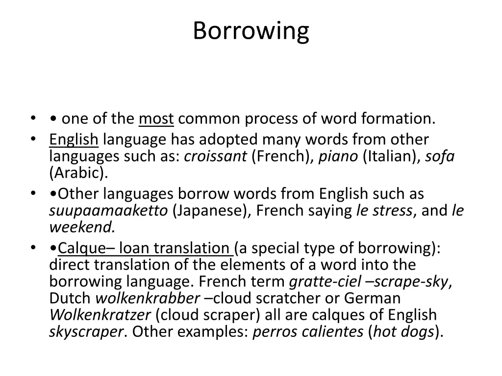 borrowing