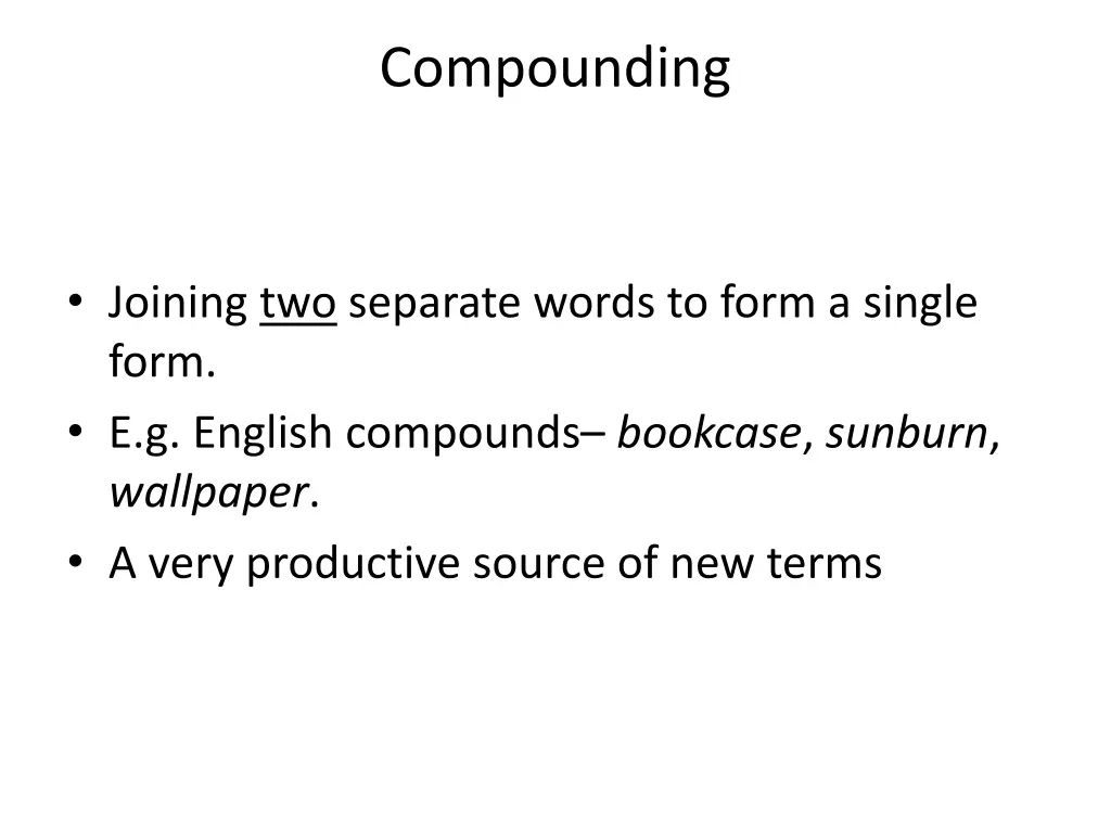 compounding