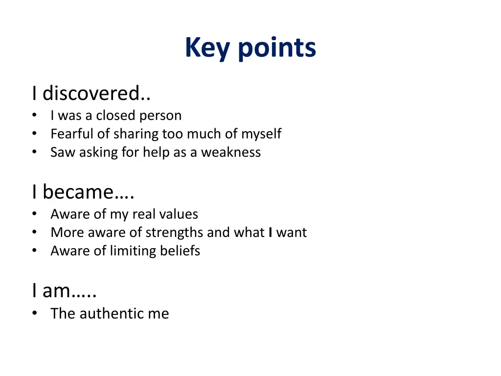 key points 1