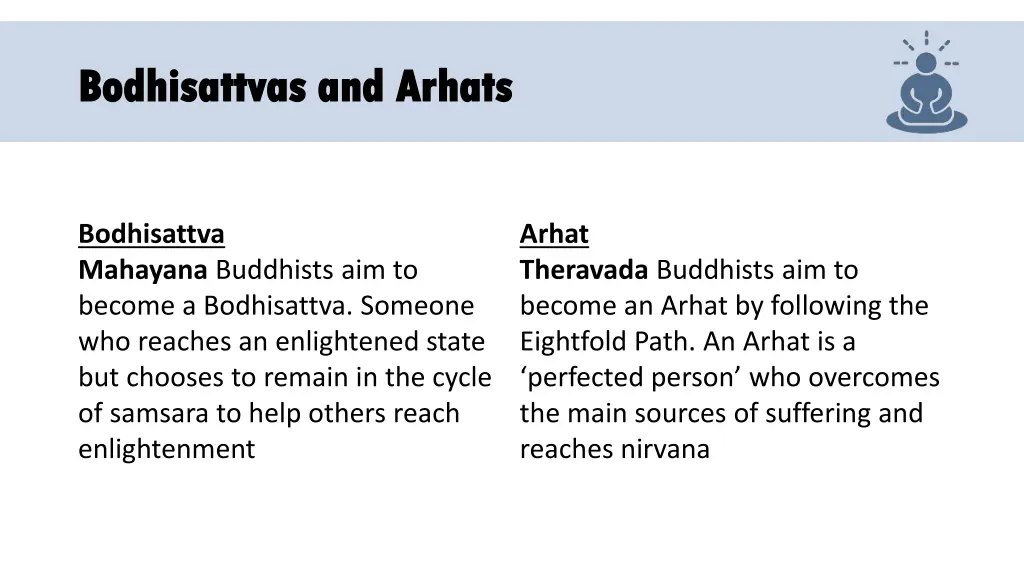 bodhisattvas and bodhisattvas and arhats